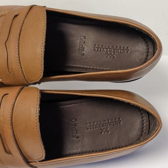 Anthony Veer Gerry Penny Loafers, Brown Leather, Men\'s 12 M main image 5